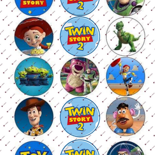 Edible image Twin Story, toys popular movie