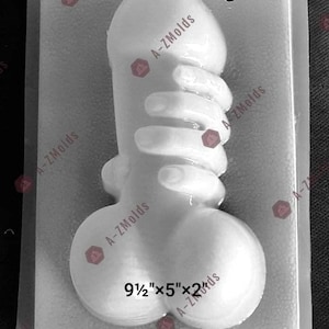 Breakable Penis with Hand Mold perfect for chocolate, jello, plaster etc food grade plastic. Adult theme