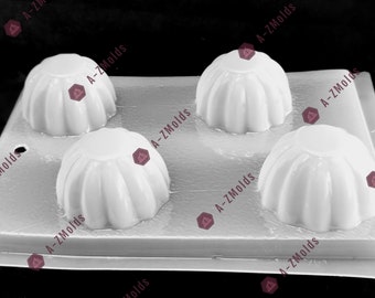 Small, personal portion skirt mold, pudding, jello, gelatinas, gelatin falda pequeña