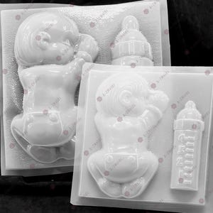 Bebe met Mamila molde de Gelatinas Grande o Chico