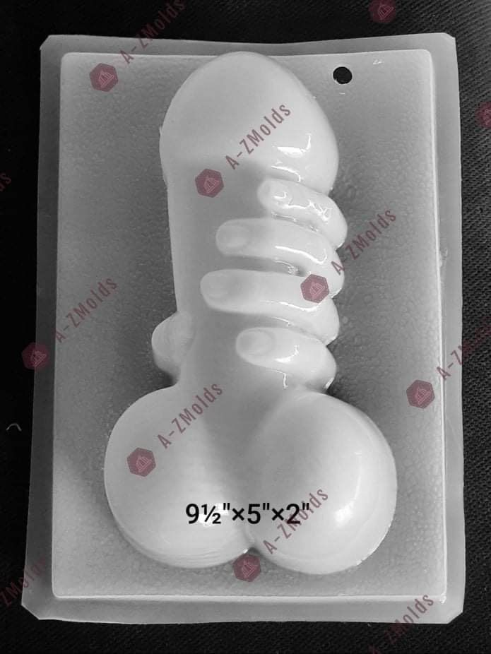 CANDY MOLD – 4″ Penis w Hand Sucker – Cake Connection