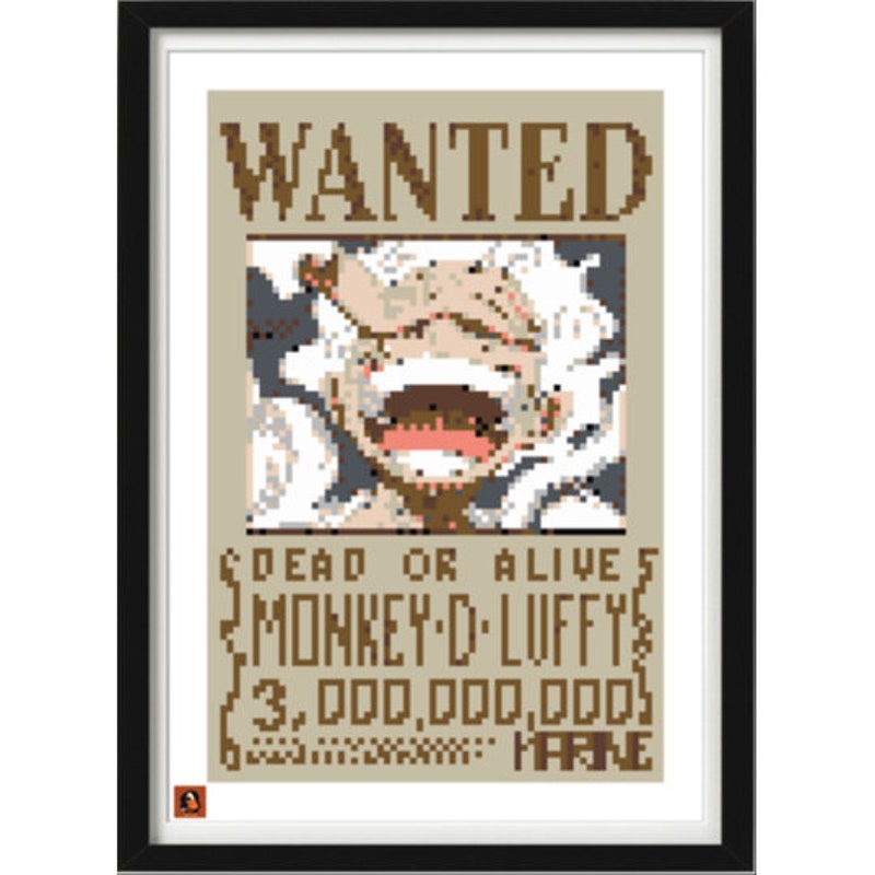 Wanted Monkey D Luffy Poster Etsy