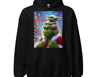 Sudadera navideña de Grinch y Grogu