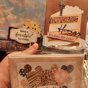 Cartes d'anniversaire faites main