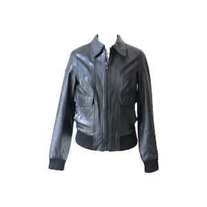 Giacca in pelle giubbotto in pelle vintage Y2K TAGLIA S