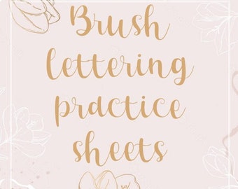 Printable hand lettering practice worksheets calligraphy printable practice worksheet handlettering worksheet English calligraphy printable