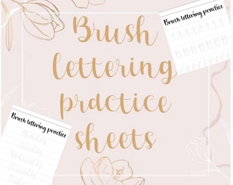 Calligraphy practice worksheets printable