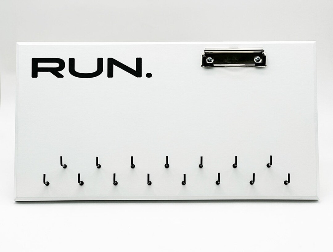 Running Medal Holder Running Bib Holder Engraved Medal Etsy UK