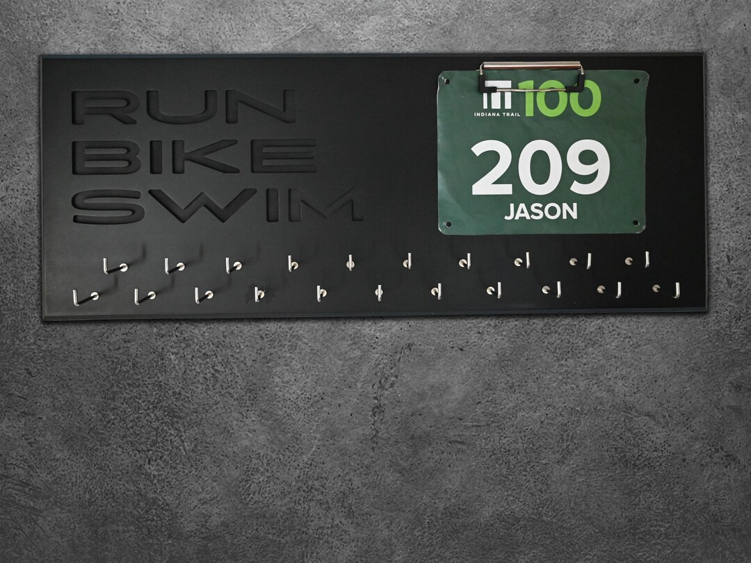 Runners Medal and Race Bib Holder Running Bib Holder Medal Etsy