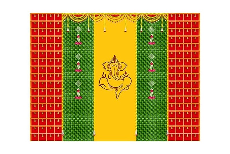 Festiwave Pooja Backdrop Pooja Backdrop Cloth Backdrop for Etsy