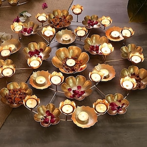 Festiwave Rangoli Urli, Urli Bowl, Urli de mesa, Urli Thaal, Urli del sur de la India, Floral Urli Bowl, Urli Bowl, Decoración Diwali, Urli grande