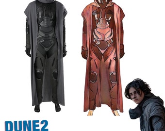 Dvne 2 Paul Atreides Black Vision Cosplay Full Set | High-Quality Desert Warrior Costume｜Customize Costume Size