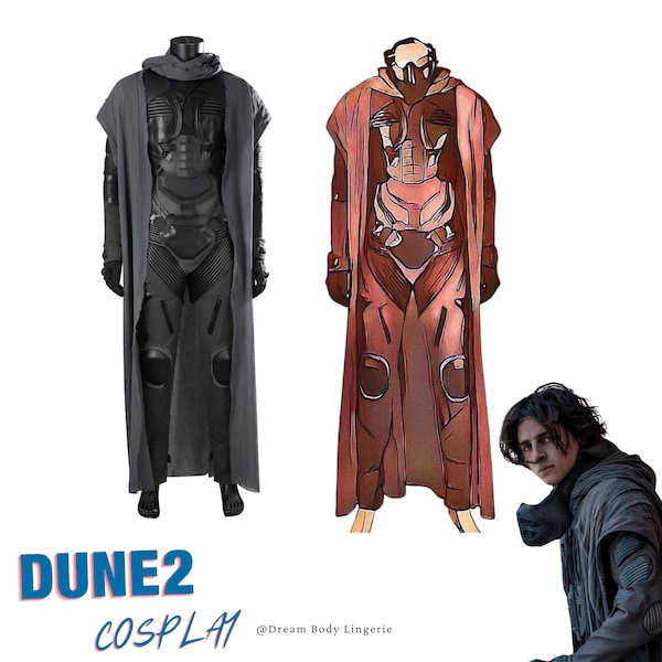 Dvne 2 Paul Atreides Black Vision Cosplay Full Set | High-Quality Desert Warrior Costume｜Customize Costume Size