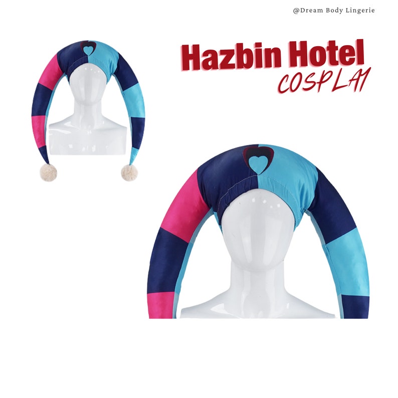 HAZBIN HOTEL Fizzarolli Cosplay Costume Helluva Boss Clown Costume Fizzarolli Full Set Costume Fizzarolli Hat image 6
