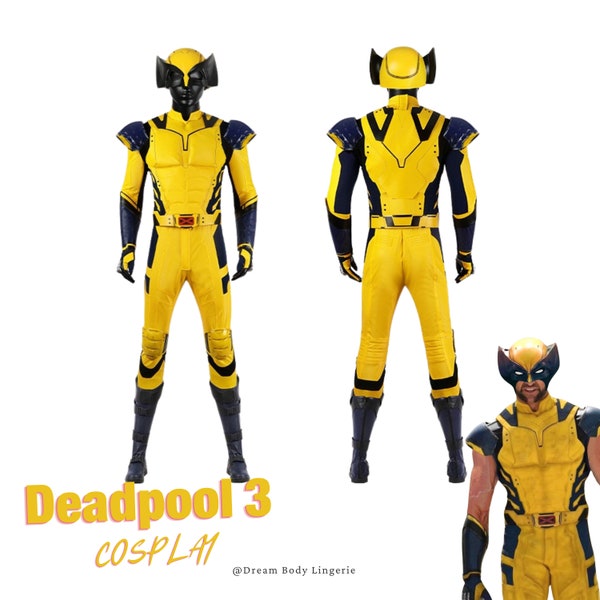 Classic Wolverin Suit ｜James Howlett Logan Cosplay Costume High-Quality Yellow Battle Suit Set ｜Movie-inspired costume