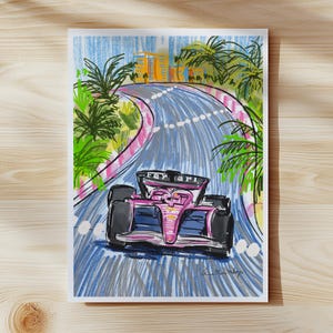 Limited Edition F1 Race Car Art Print by Anna-Marie McIntyre