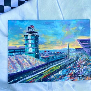 Indianapolis Motor Speedway Painting, Indy500 art, Indy500 painting, Racing art, Racing painting, Racing gift, 2025 Indy500