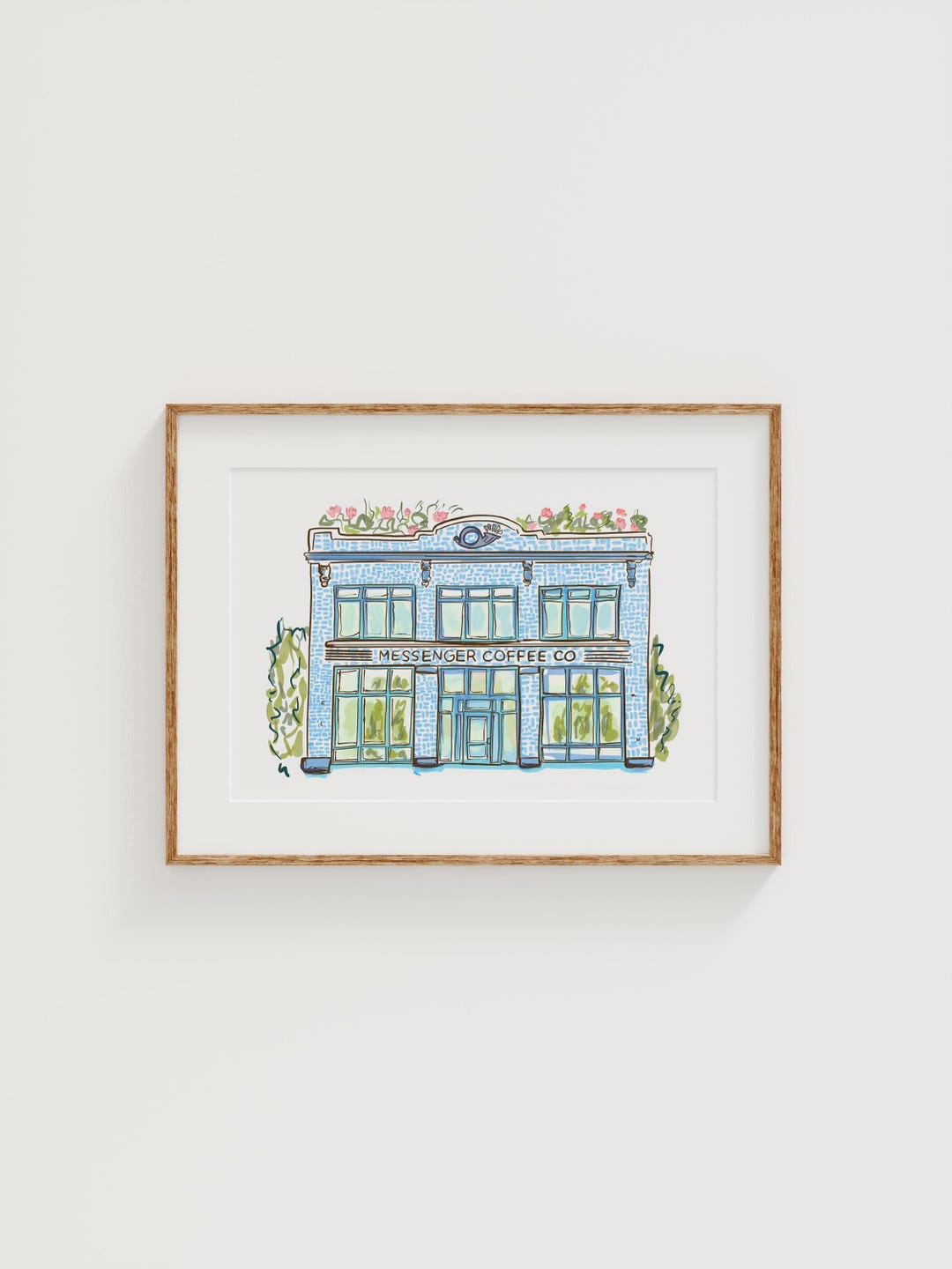 Storefront Portrait Custom Illustrated Storefront Portrait, Business Illustration, Hand ...