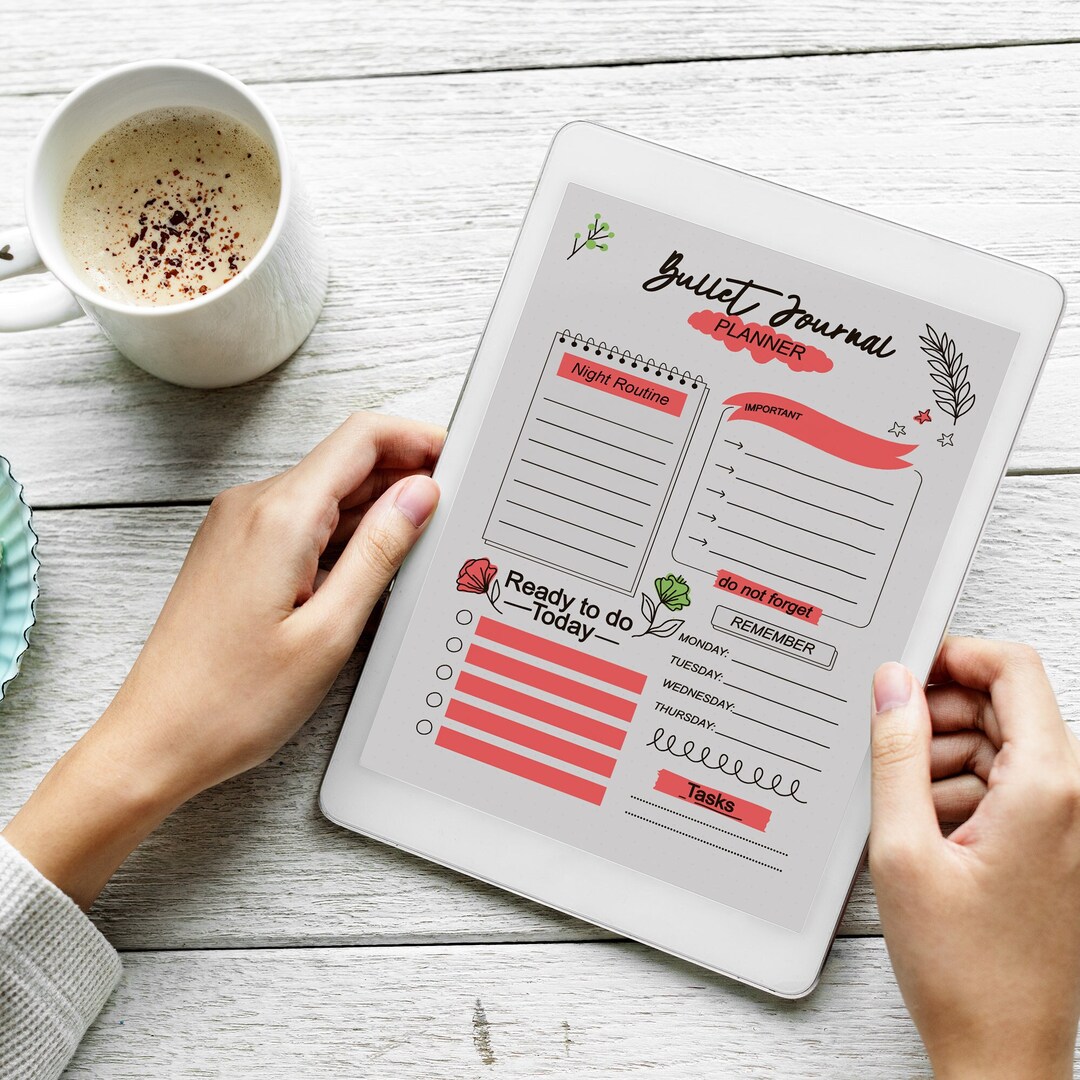 Colorful Daily Weekly Monthly and Yearly Printable Planners - Etsy