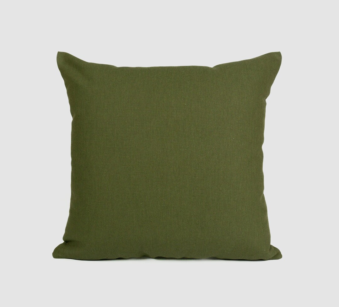 Cotton Linen Moss Green Pillow Cover Moss Green Linen Etsy