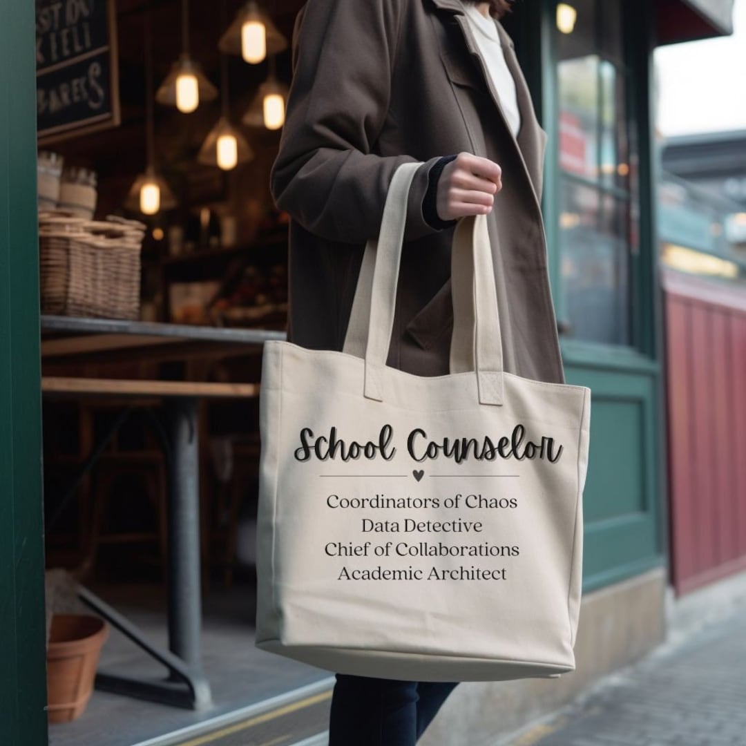 School Counselor Tote, School Counselor Gift, School Counseling Tote ...