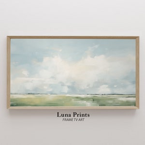 Abstract Summer Frame TV Art, DIGITAL DOWNLOAD, Samsung Frame tv Summer Art, Landscape Painting, Modern Home Decor