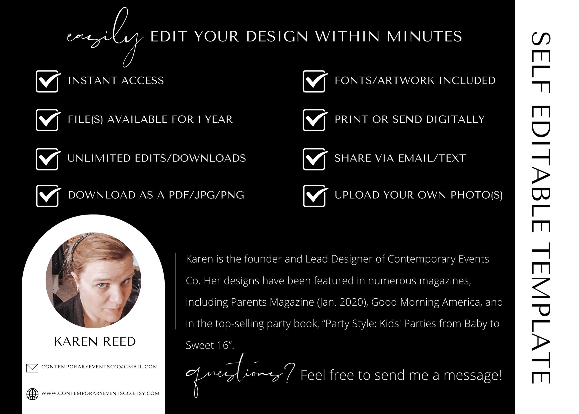 Enclosure Card Template Boho Wedding Enclosure Card Etsy