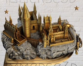 Hogwarts Castle High Quality 3D  STL File, 3D Digital Printing STL File for 3D Printers