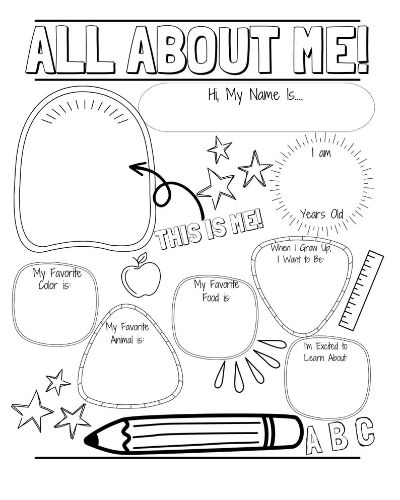 All About Me Coloring Page for - Il 794xN.5048827296 7izb 