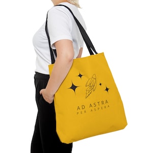 Ad Astra Per Aspera -Tote Bag) - Latijns Citaat: Aan de sterren door strijd