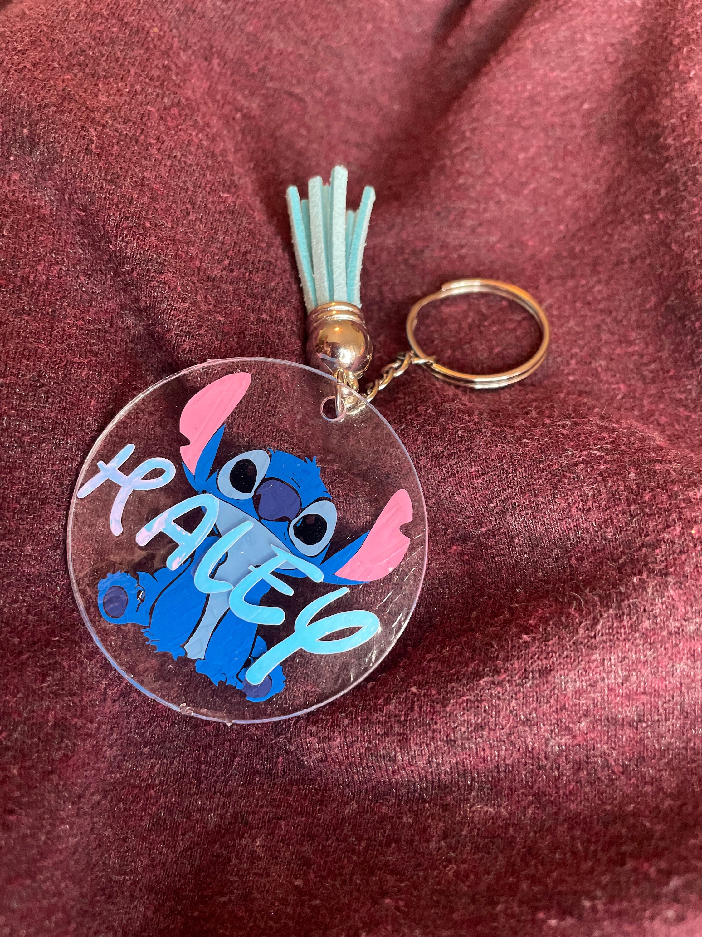 Handmade Keychain, Kawaii Stitch Keychain, Cat Claw, Key Holder