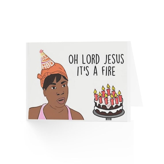 Hilarious Card, Nostalgic, It's a Fire Hilarious Birthday Gift To Make Someone Laugh