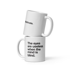 Motivierende Tasse, Motivieren Kaffeetasse, Papa Geschenk Kaffeetasse, weiße glänzende Tasse