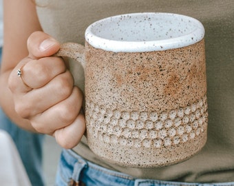 Gingerbread Mug, Handmade, Ceramic, Fall Decor, Gifts for home