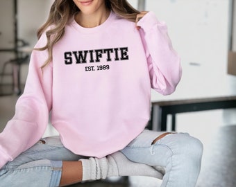 Sweat-shirt Swiftie 1989 pour femme, Sweat-shirts brodés pour femme | Cadeau pour les fans de Swiftie