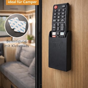 Fernbedienungshalterung / ohne Bohren / mit Klebepads