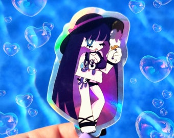 Stocking Anarchy PSG summer holographic anime sticker