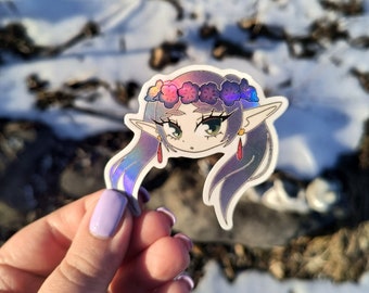 Frieren Holographic Sticker