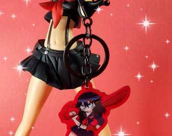 Kill la Kill Anime Ryuko Matoi Red Keychain Charm