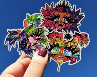 Assorted Decora Girls Glitter Sticker Pack