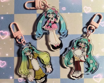 Sweet Sweets Hatsune Miku Acrylic Keychain – Dessert Theme
