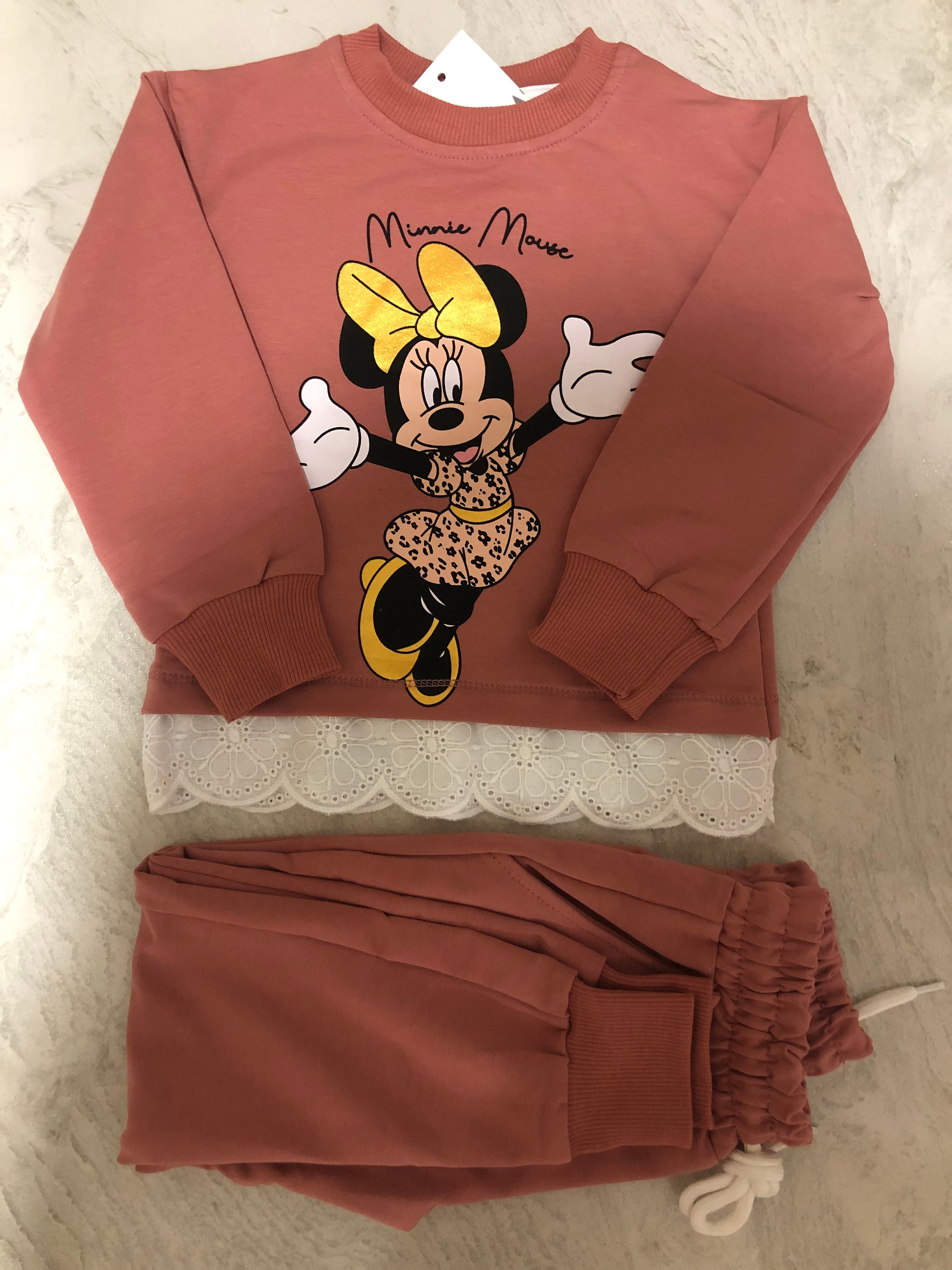 Lace Minnie Mouse Tracksuit for Toddlers Outfit Sets - Etsy