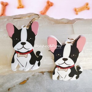 French Bulldog earrings ~ Frenchie Earrings~ Dog Earrings ~ Cute earrings ~ Bulldog earrings~ Pet earrings ~ New in gift box