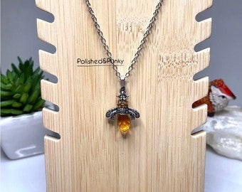 Honey Bee Necklace ~ Bee necklace ~ Honey Pot necklace ~ in gift box