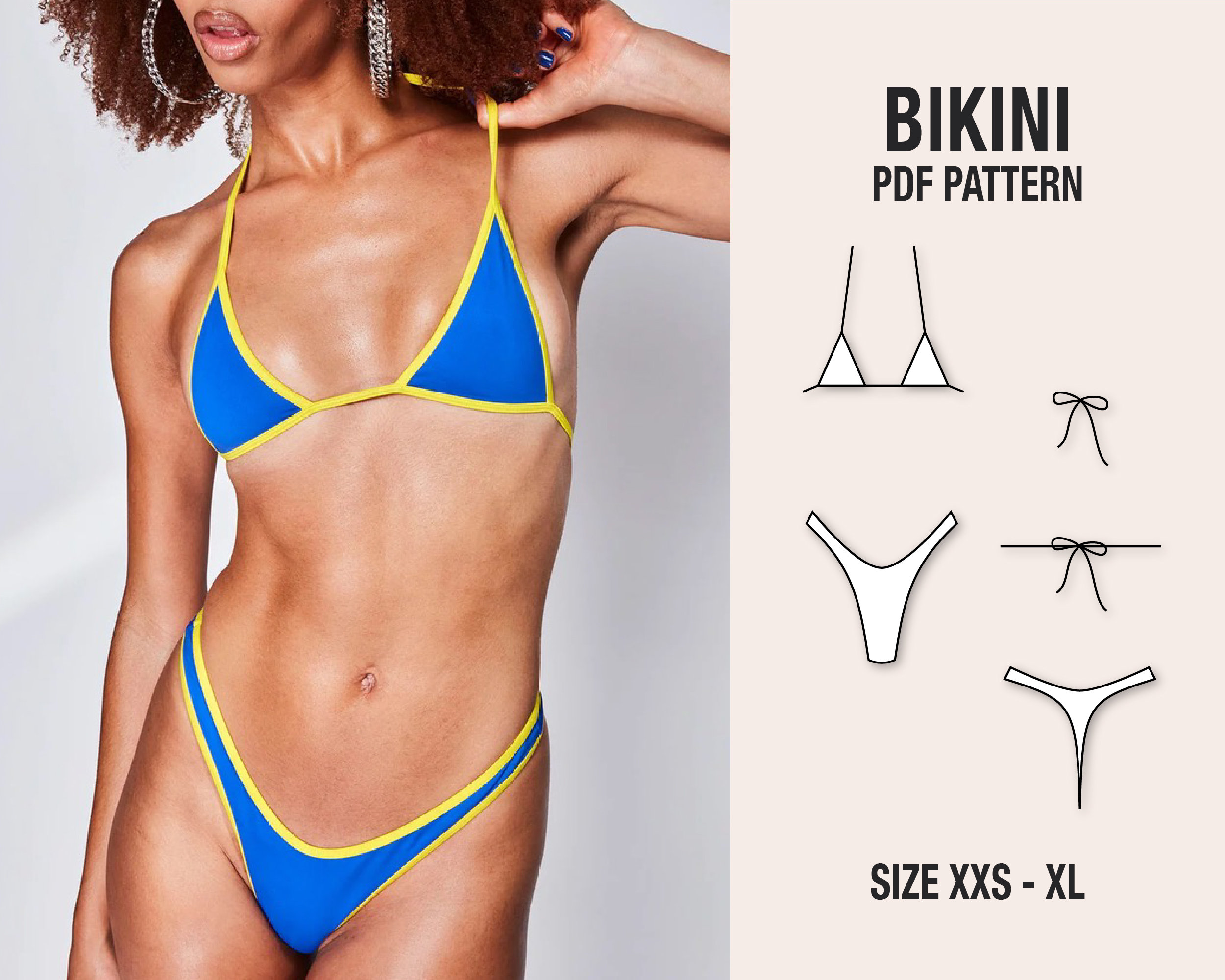 Crochet Bra Pattern, Bikini Bralette Lingerie PDF File 