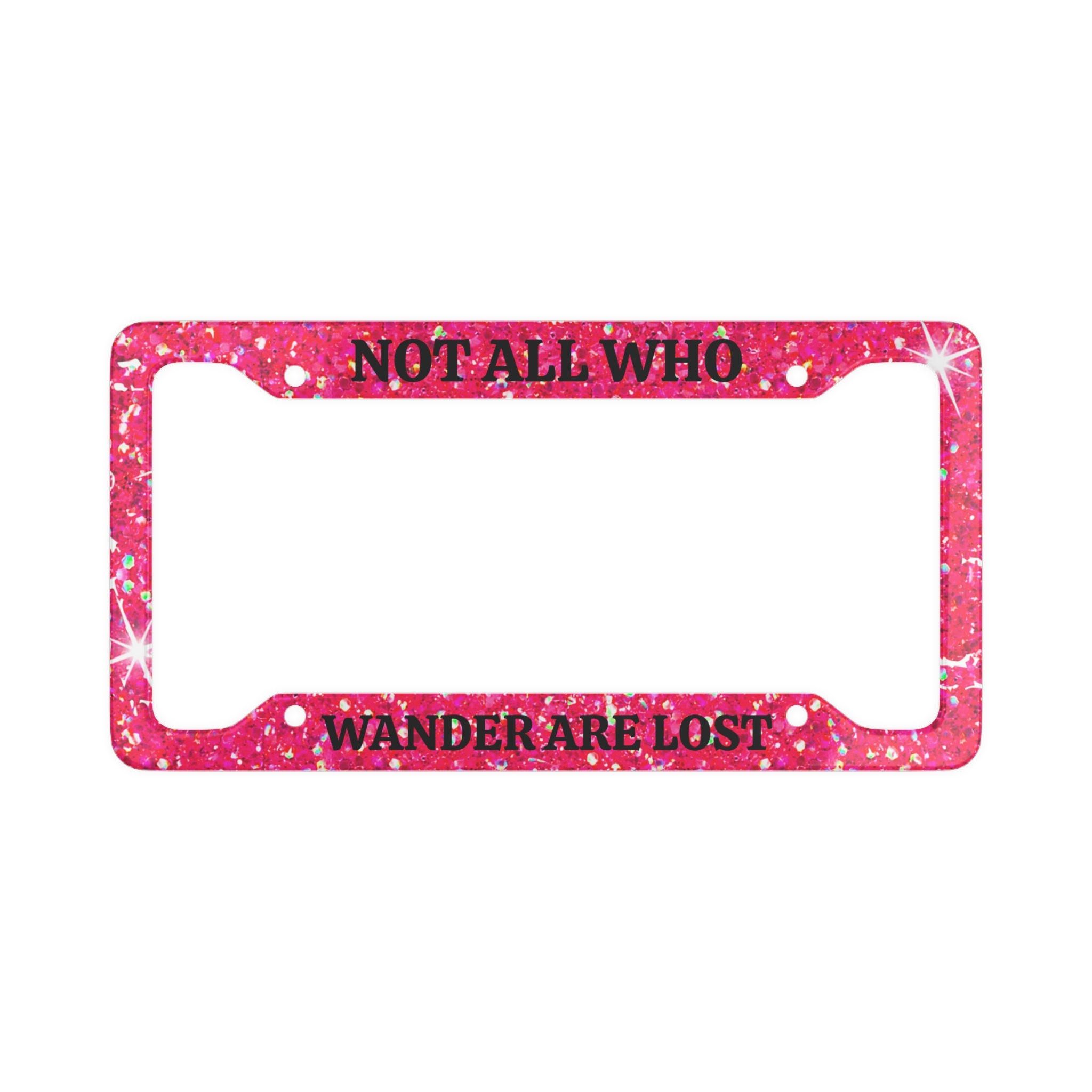 Pink Sparkle License Plate Frame Funny License Plate Frames Etsy