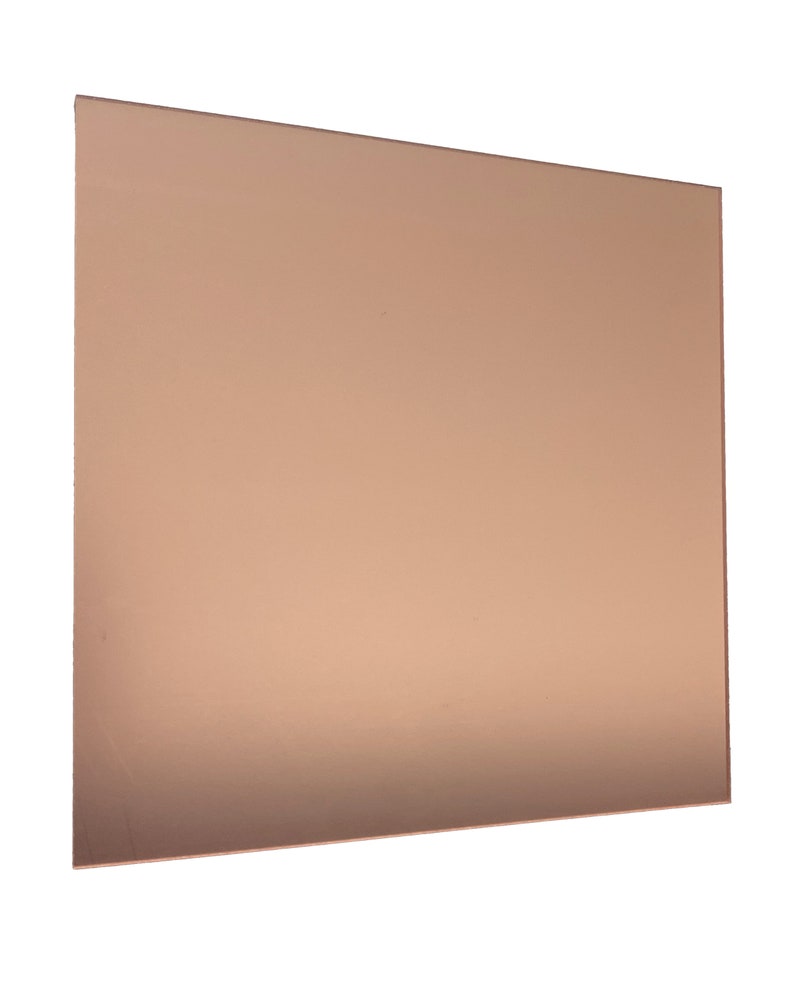 1/8 Gold / Rose Gold Mirror Acrylic Sheet DIY Materials Etsy