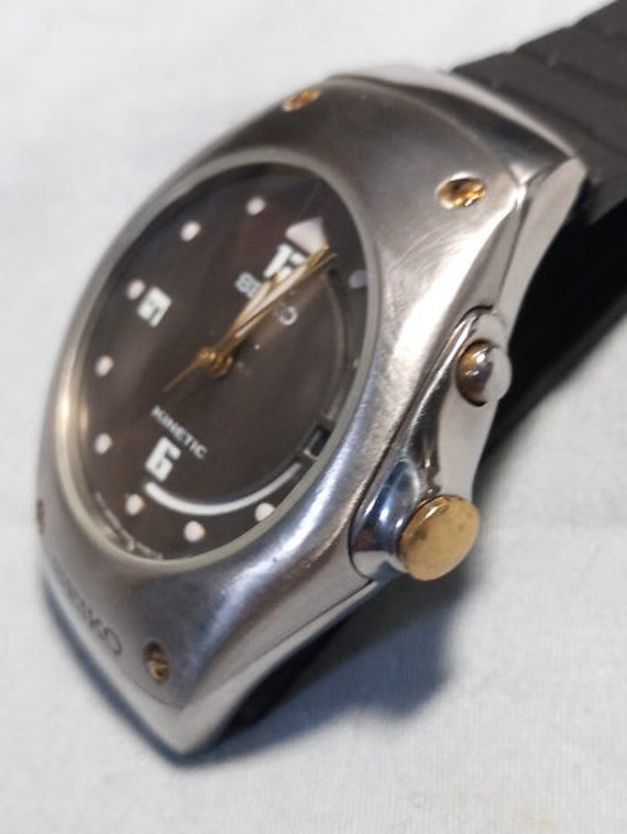 Vintage Seiko Arctura Kinetic 5M42 0E39 Sapphire New Capacitor Beautiful Accurate