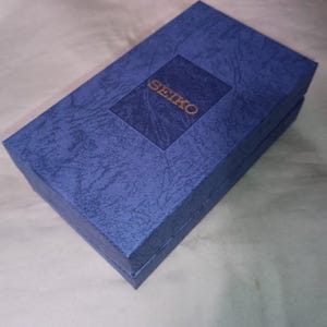JDM Seiko watch box, inner and outer with cushion, as new condition