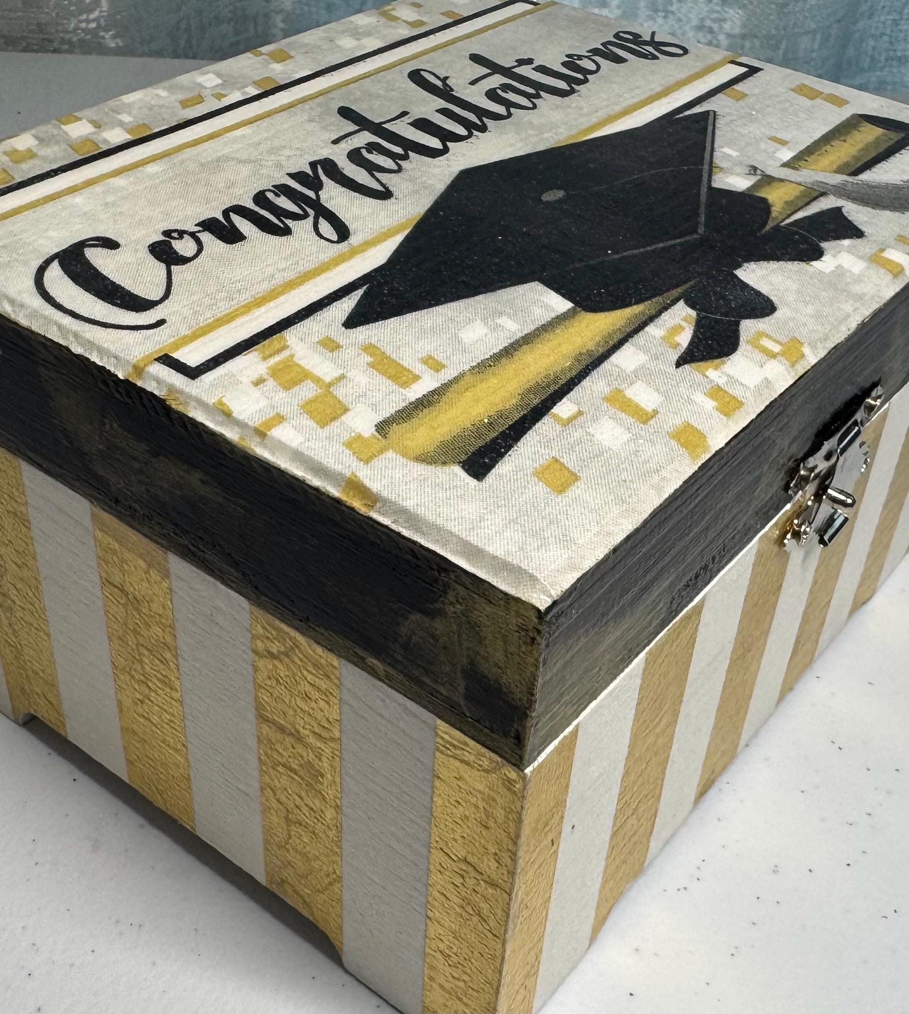 Decoupage Graduation Keepsake Box, Memory Storage - Etsy